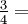 \ Frac {3} {4} =