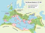 L'Empire romain à son apogée, à la mort de Trajan (117 AD)