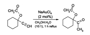 AuCl3 alcyne hydration.gif