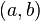 \ Left (a, b \ right)
