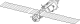 Un diagramme de ligne d'un module de station spatiale, constituée d'un cylindre étroit avec une sphère fixée à l'extrémité distale. La sphère est doté de deux ports d'amarrage, l'un sur la face distale et une autre sur l'une des faces latérales, et deux en accordéon projet panneaux solaires à partir du module. Diverses pièces sphériques de l'équipement et les antennes sont montées sur le module.