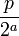 \ Frac {p} {2} ^ un