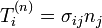 \ T_i ^ {(n)} = \ sigma_ {} ij n_j