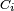 \ Scriptstyle C_i