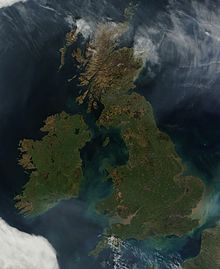 Une carte des îles britanniques et de leur localisation en Europe.