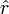\ Hat {r}