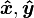 \ Boldsymbol {\ hat {x}}, \ boldsymbol {\ hat {y}}