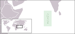 Situation des Maldives dans l'océan Indien.