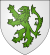 Un lion héraldique