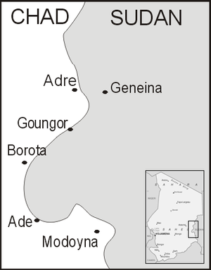 Les villes frontalières du Tchad