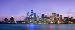 Sydney horizon au crépuscule - Dec 2008.jpg