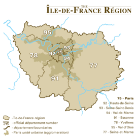 Paris se trouve en Île-de-France (région)