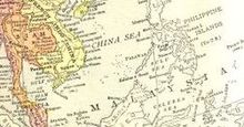 English Carte de l'Asie du Sud-Est,