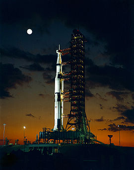 La première Saturn V, AS-501, avant le lancement d'Apollo 4
