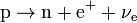 \ Hbox {p} \ to \ hbox {n} + \ hbox {e} ^ {+} + {\ nu} _ {\ mathrm {e}}