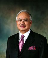 une photo officielle du Premier ministre Najib Tun Razak.