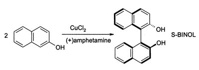 Couplage de bêta-naphtol utilisant CuCl2.