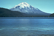 Mt St Helens avant l'éruption 1980 (tiré de Spirit Lake)