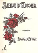 Couverture d'un ensemble de partitions, illustré par un dessin rouge vif d'un bouquet de fleurs
