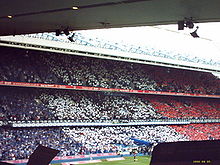 Rangers Football Club montrant affichage de carte française à Ibrox d'accueillir Paul Le Guen