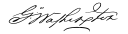 Cursive signature à l'encre