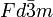 Fd \ bar {3} m