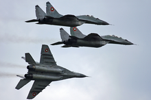 MiG-29 bulgares combattants en vol