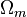 \ Omega_m