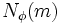 N_ \ phi (m)