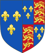 Armoiries royales de l'Angleterre (1470-1471) .svg