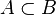 Un \ subset B