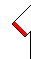Maillot rouge avec bordure blanche sur les épaules et les côtés, short blanc, chaussettes blanches avec bande rouge