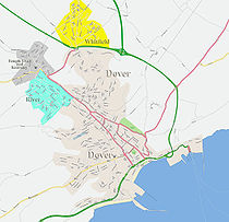 Callejero de Dover - Haga clic para ver a gran escala