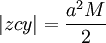 \ | Zcy | = \ frac {a ^ 2 M 2}