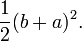 \ Frac {1} {2} (b + a) ^ 2.