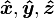 \ Boldsymbol {\ hat {x}}, \ boldsymbol {\ hat {y}}, \ boldsymbol {\ hat {z}}
