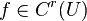 f \ in C ^ r (T)