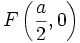 F \ se fue (\ frac {a} {2}, 0 \ right)