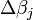 \ Delta \ beta_j \,