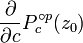 \ Frac {\ partial} {\ partial {c}} p_c ^ {\ circ} p (z_0)