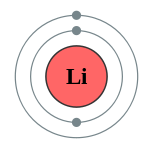 Capas de electrones de litio (2, 1)