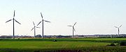 Las turbinas de viento cerca de Vendsyssel, Dinamarca (2004)