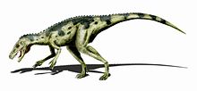 Ligeramente construido reptil bípedo