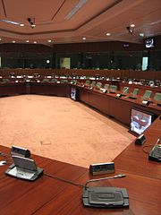 Sala de Consejo de la UE
