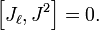 \ Left [J_ \ ell, J ^ 2 \ right] = 0.