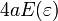 4 una E (\ varepsilon)
