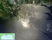 Derrame de petróleo de Deepwater Horizon - 24 de mayo 2010 - con locator.jpg