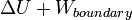 \ Delta T + W_ {límite}
