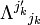 \ Lambda ^ {j_k '} {} _ {j_k} \!